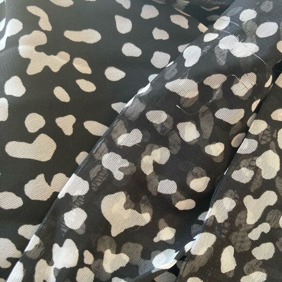 Beautiful tie neck polka dot lined blouse wear as side bow or long NWOT - Picture 7 of 7